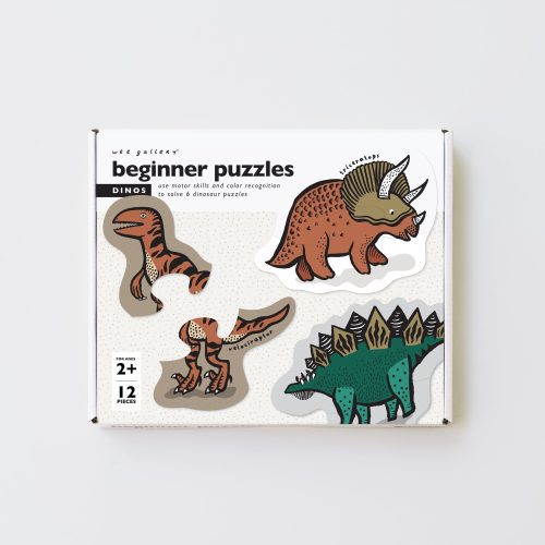 beginner puzzles dinos wee gallery kids box