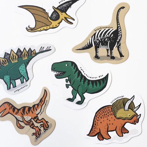 beginner puzzles two piece ages 2 and up dinos