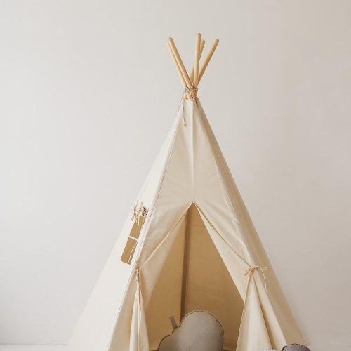 beige teepee and mat set 158117