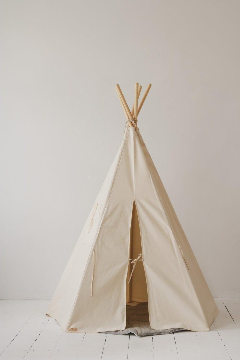 beige teepee and mat set 328052