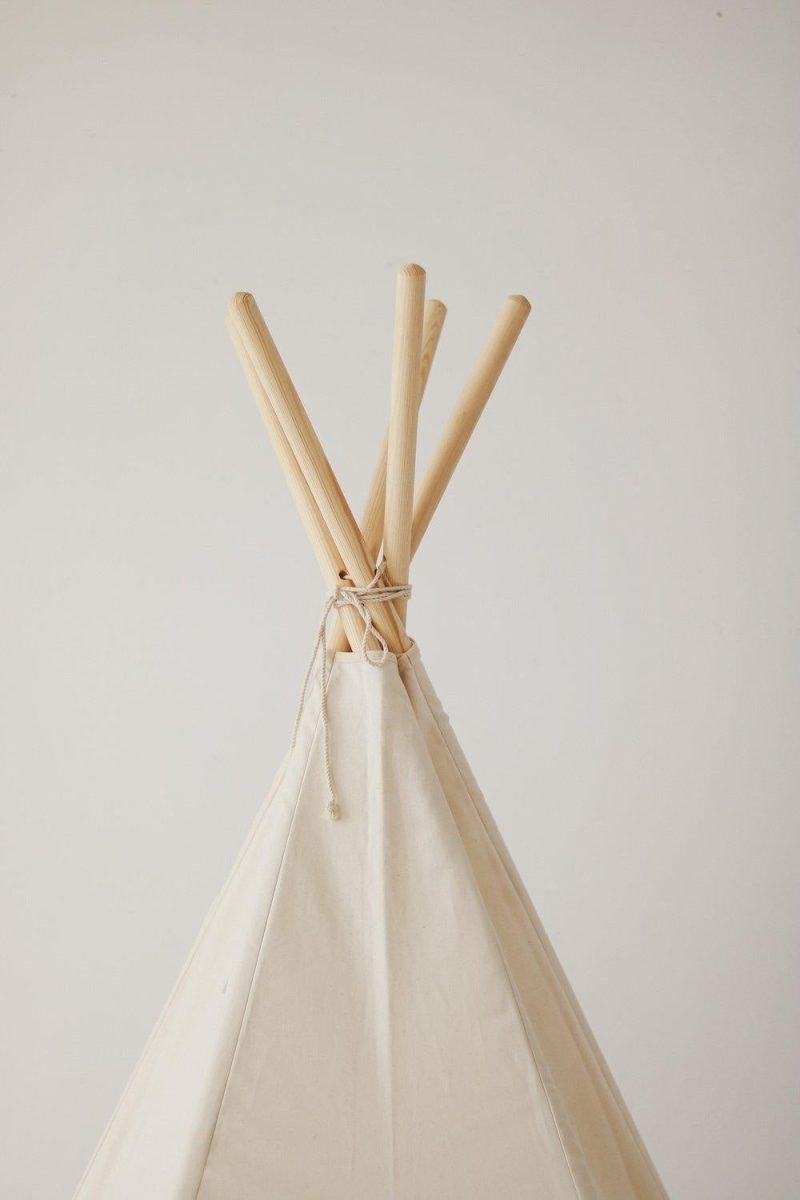 beige teepee and mat set 529164