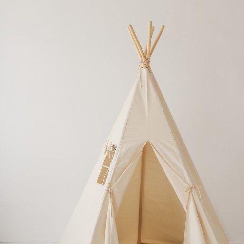 beige teepee and mat set 860434