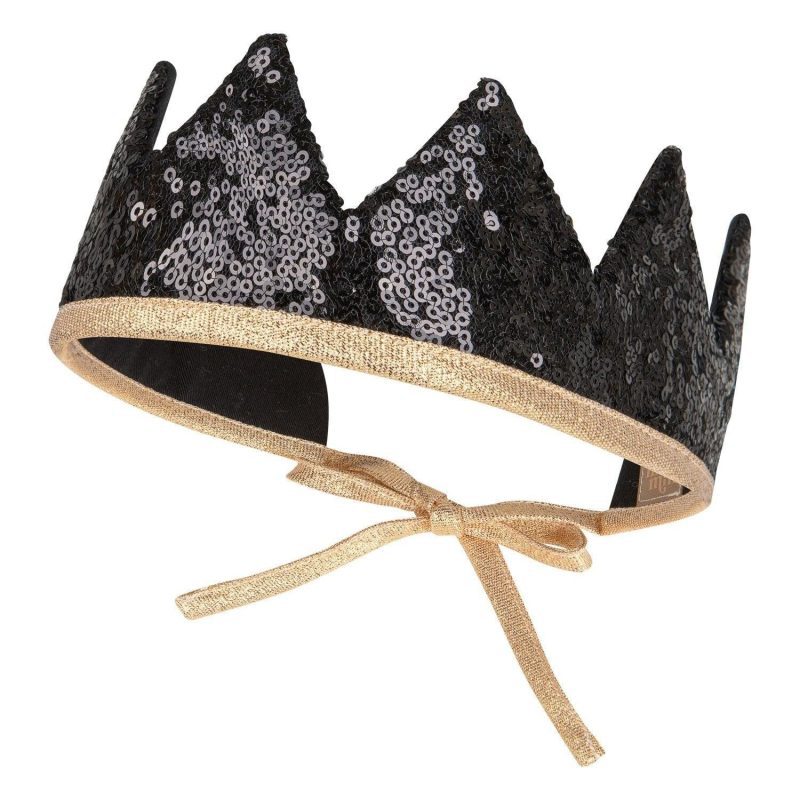 black sequins fairy tale crown 807212