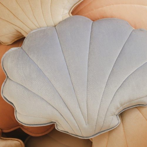 blue pearl velvet shell cushion 597465