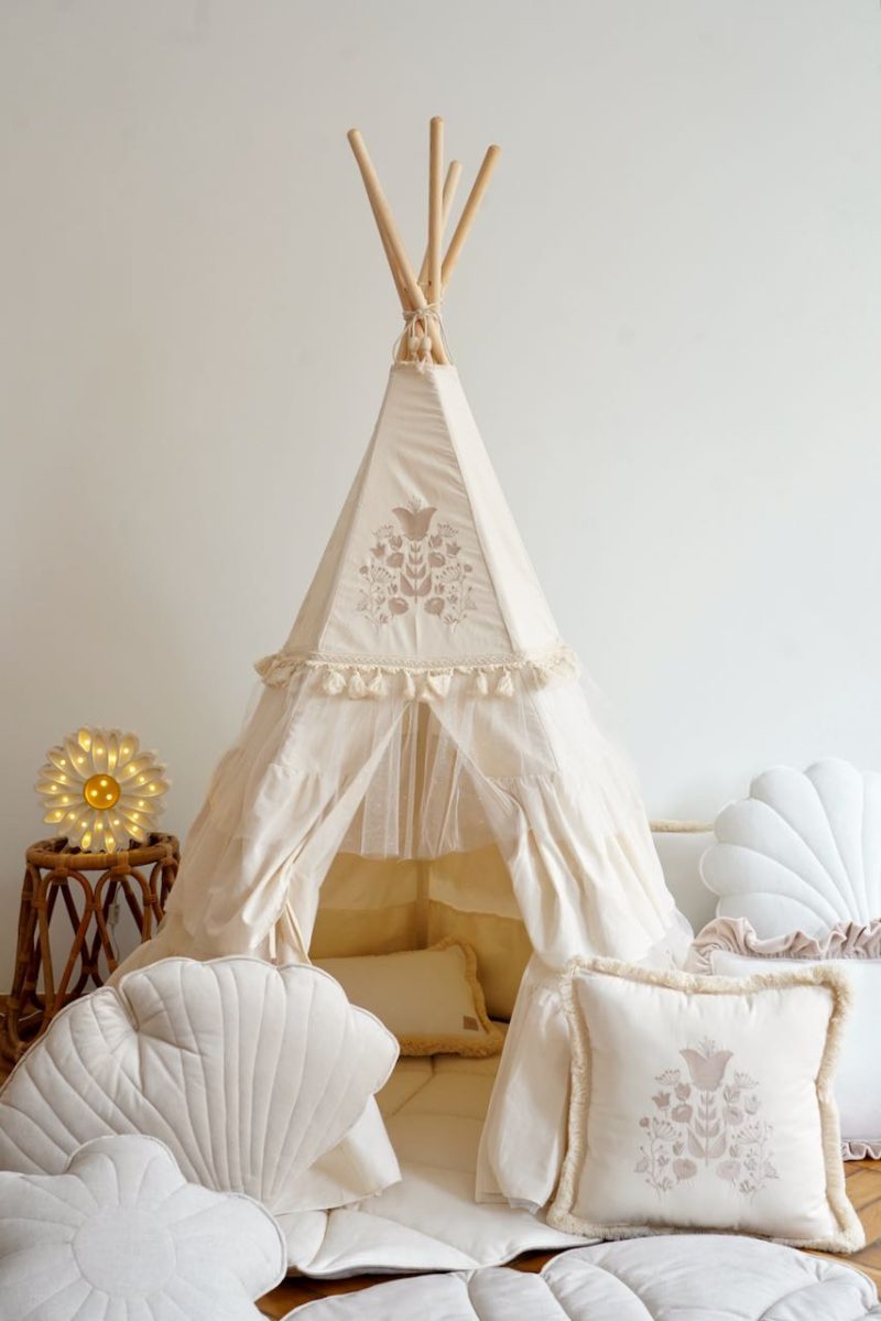 bohemian home teepee tent for kids boho style 9