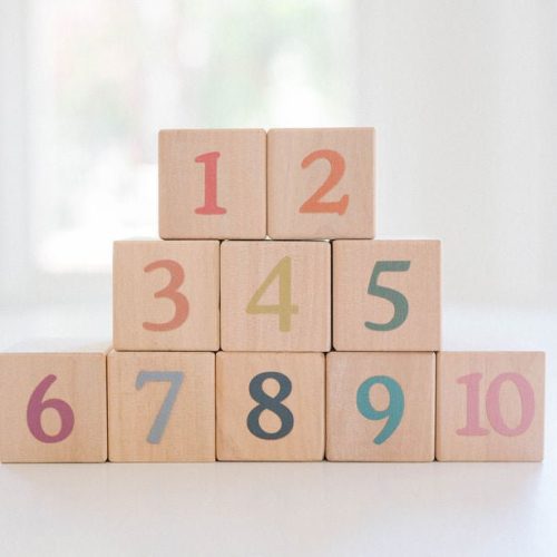 boho number counting shape blocks by bannor toys 449619