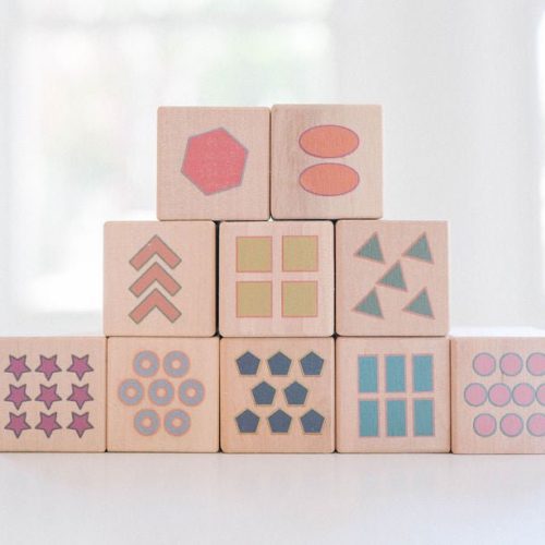 boho number counting shape blocks by bannor toys 679356