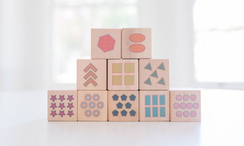 boho number counting shape blocks by bannor toys 679356