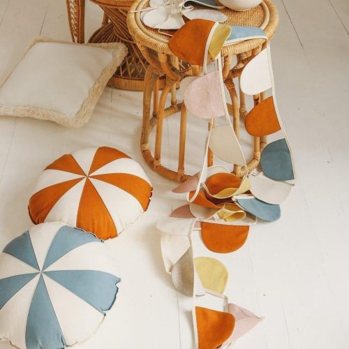 caramel candy patchwork cushion 942954