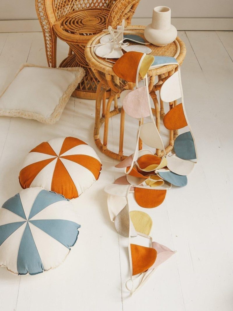 caramel candy patchwork cushion 942954