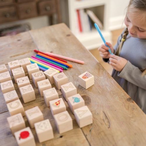 color your own abc block set by bannor toys 322805