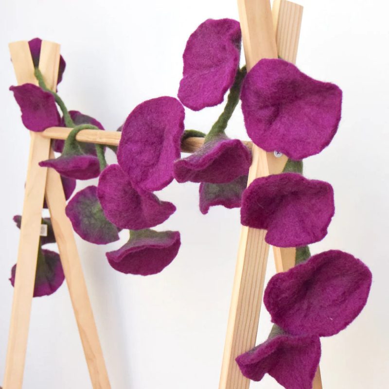 felt flower garland 9