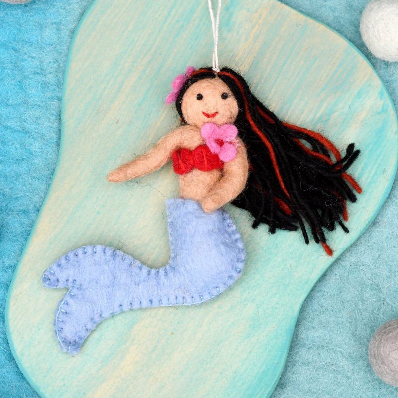 felt mermaid hanging