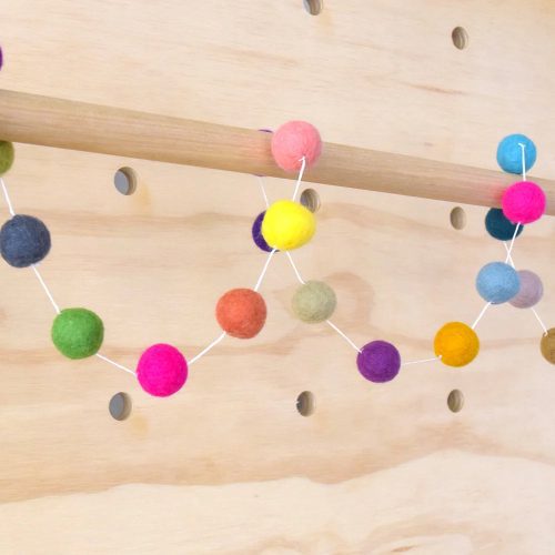 felt pompom ball garland 17