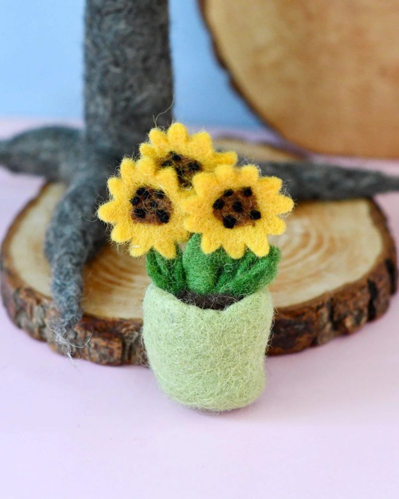 felt sunflower pot 2