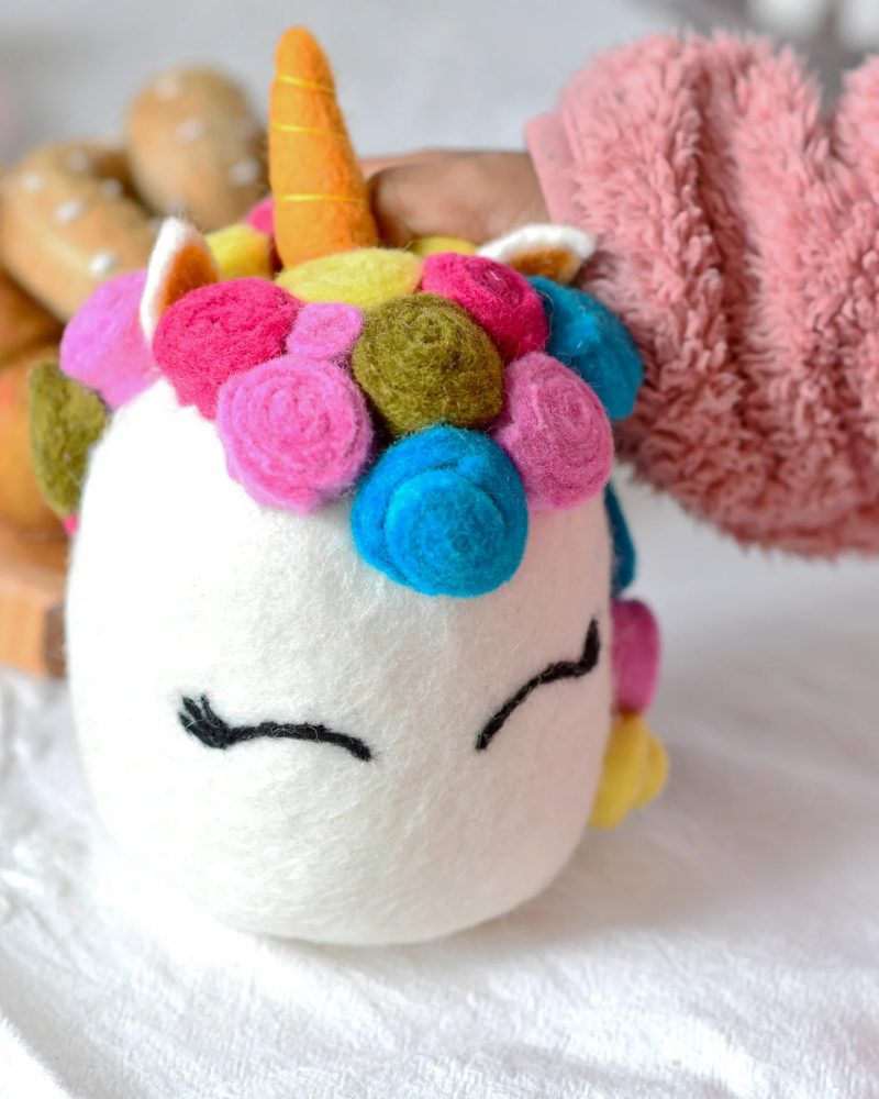 felt unicorn cake bright 5