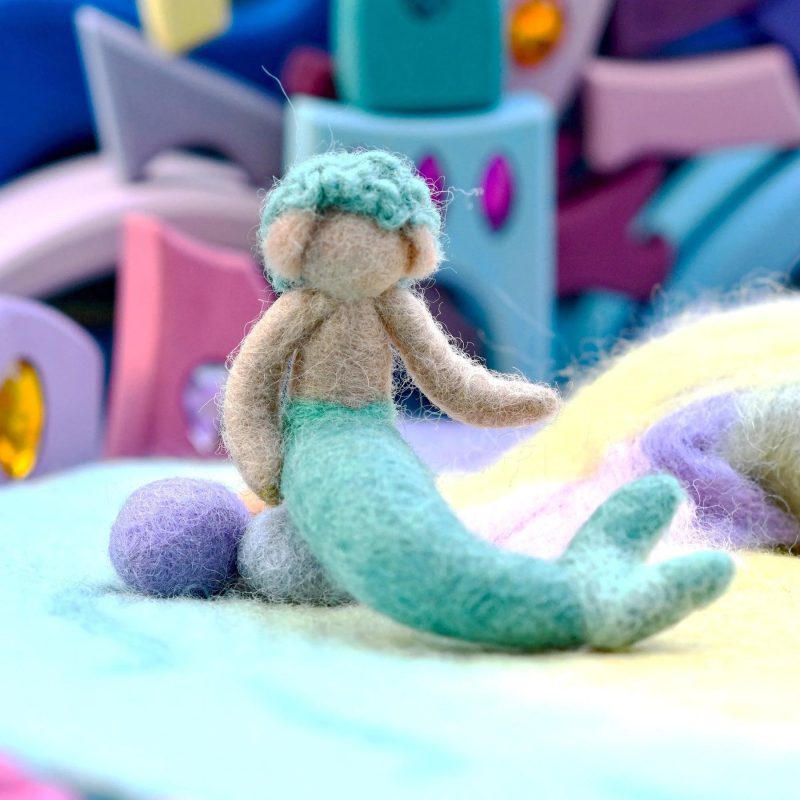 felt waldorf merman mermaid