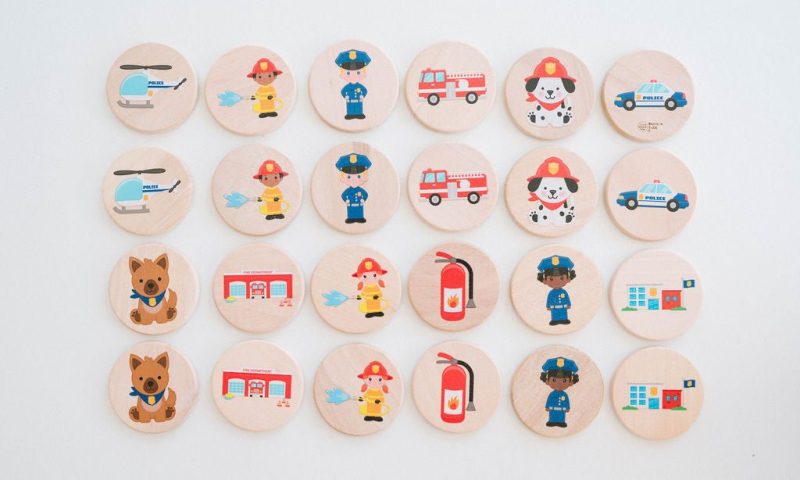 first responders matching tiles by bannor toys 878731