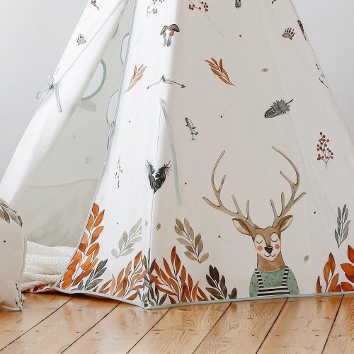 forest friends teepee and mat set 847916