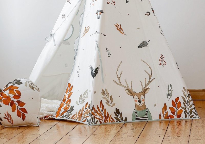 forest friends teepee and mat set 847916