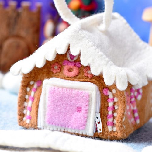 gingerbread house bag pink 5