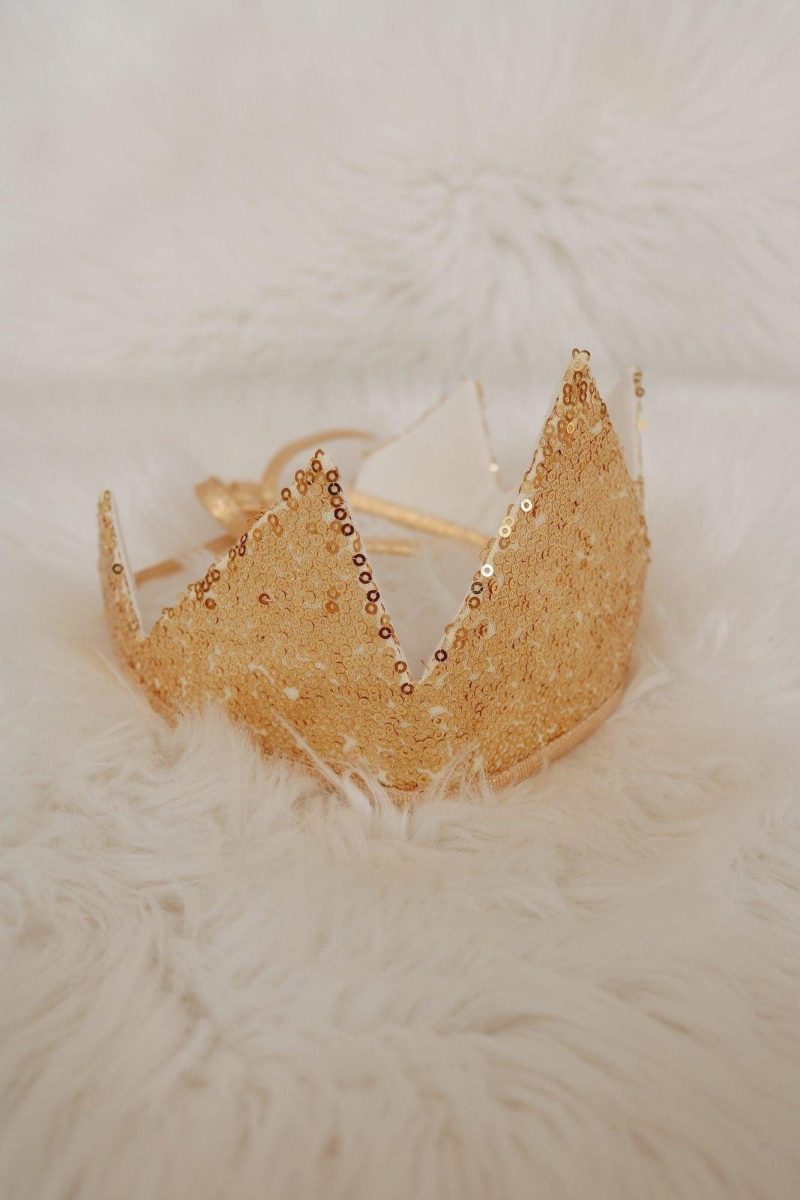 gold sequins crown 499667