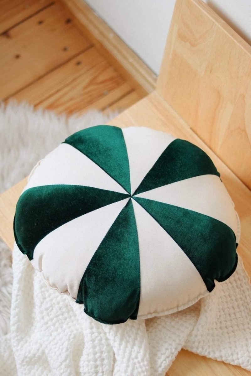 green candy patchwork cushion 933518