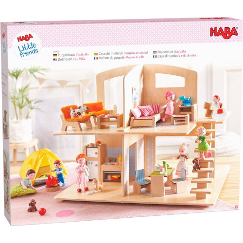 haba little friend buildings little friends dollhouse town villa with furniture 28746447716450