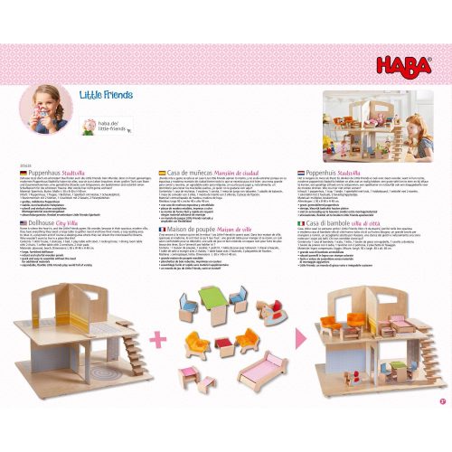 haba little friend buildings little friends dollhouse town villa with furniture 28746448076898