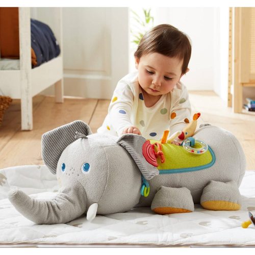 haba plush baby elephant discovery pillow 28746366910562