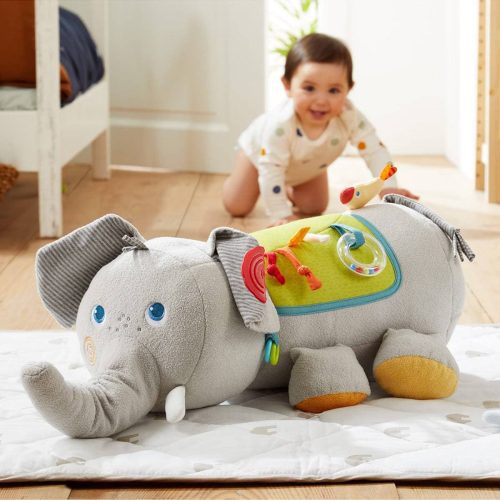 haba plush baby elephant discovery pillow 28746367565922