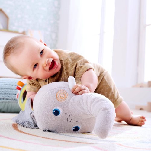 haba plush baby elephant discovery pillow 28746367762530