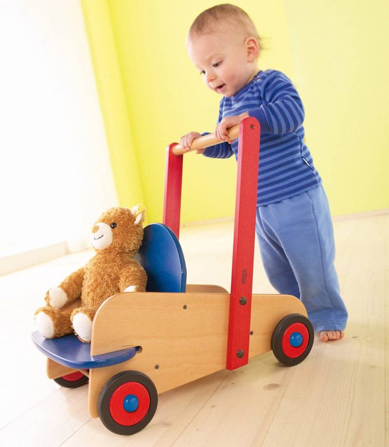 haba push pull walker wagon push toy 28750641299554