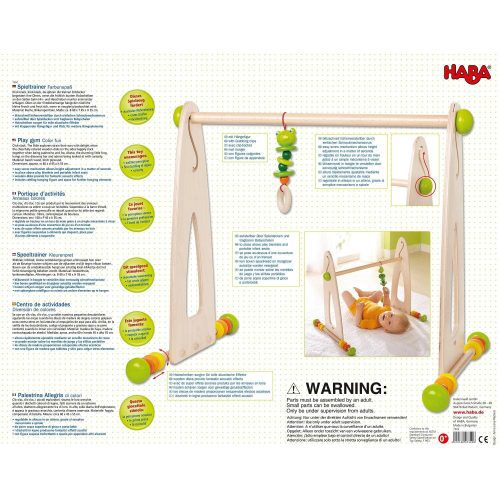 haba wooden baby color fun play gym activity center 28746345316450