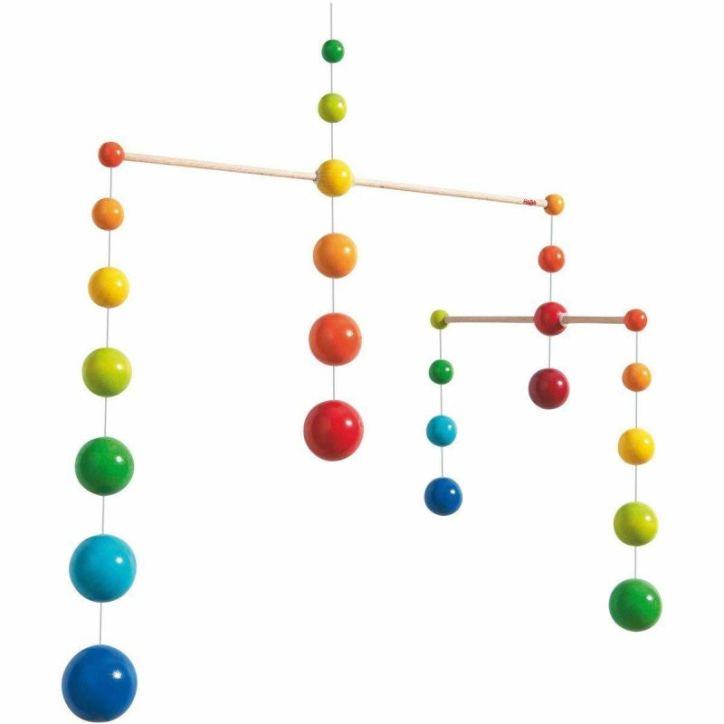 haba wooden baby wooden mobile rainbow balls 28750719647842