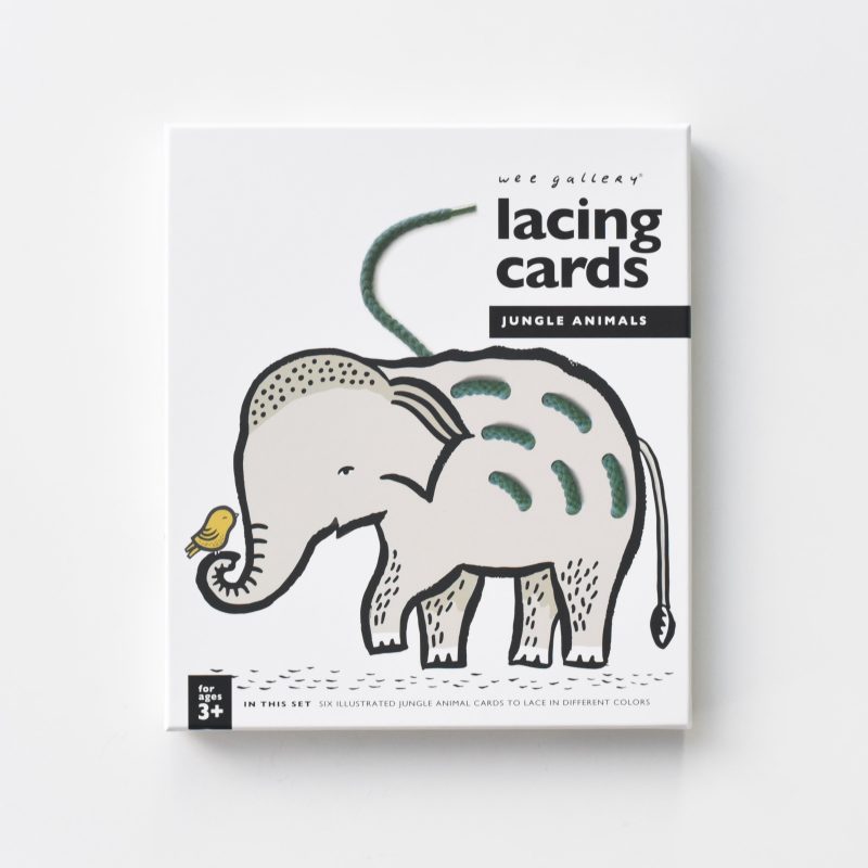 lacing cards kids activity dexterity animal game