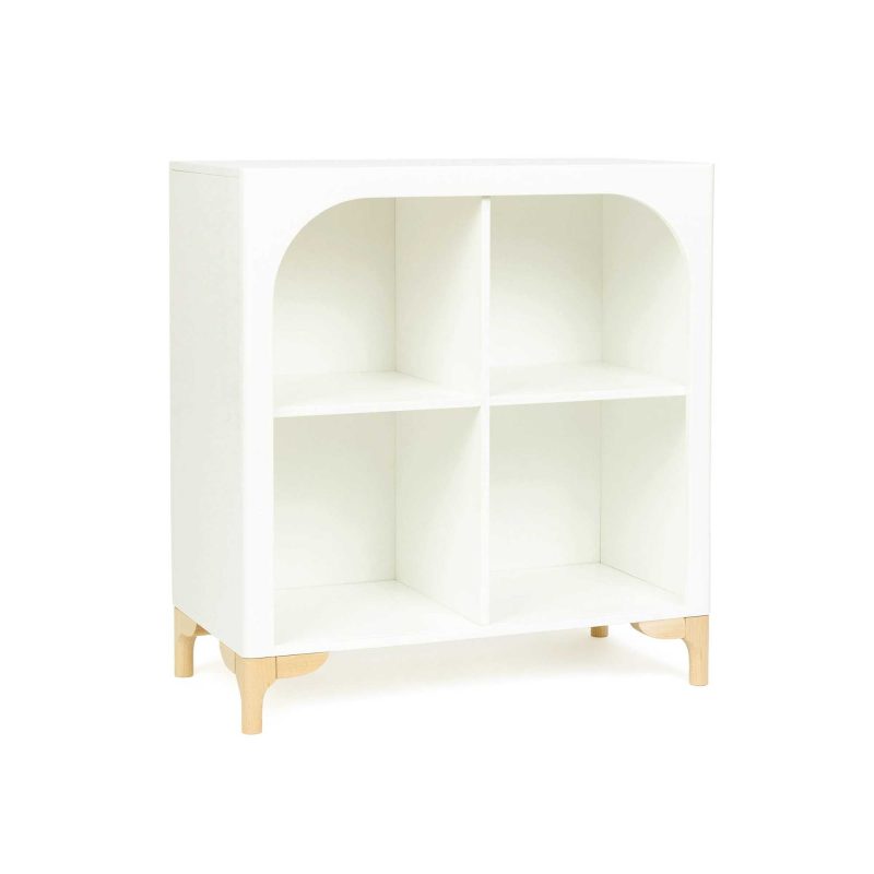 milton and goose archie wood cubby bookshelf angled