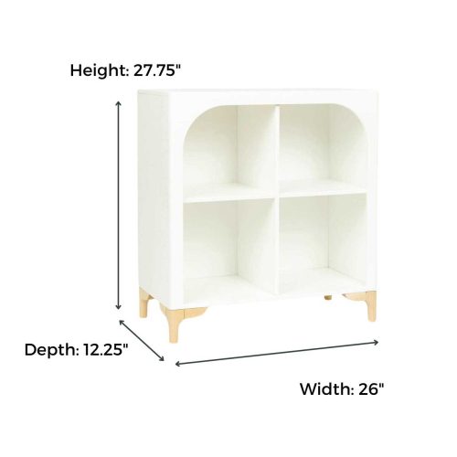 milton and goose archie wood cubby bookshelf with dimensions