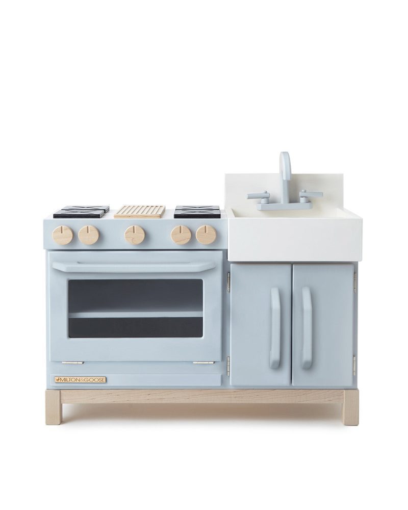 milton and goose essential play kitchen gray front