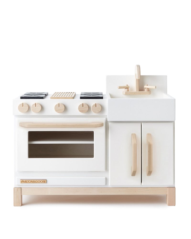 milton and goose essential play kitchen white front