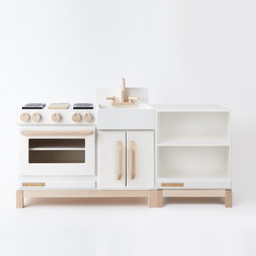 milton and goose essential play kitchen with countertop white