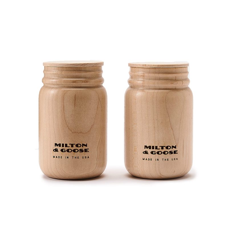 milton and goose wooden mason jars playfood square