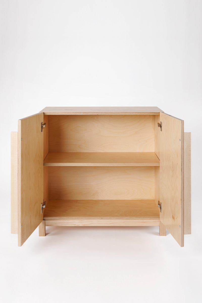 milton and goose wooden toy storage cabinet natural doors open b516a028 3099 4978 8c3d 971479eab6dd