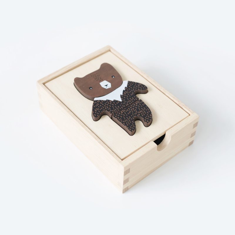 mix and match animal tiles wood childrens toy 8