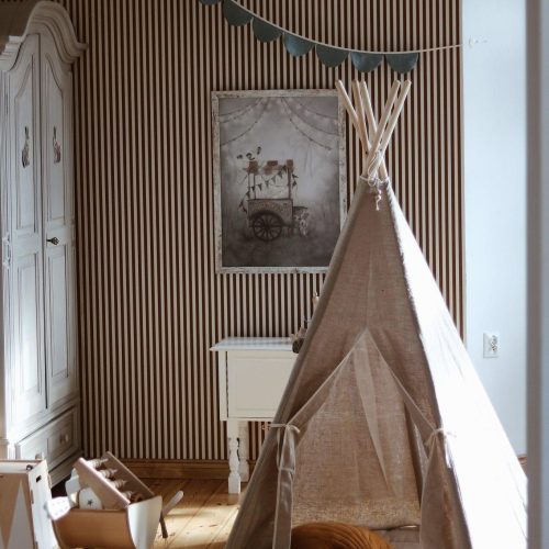 natural linen teepee and mat set 258143