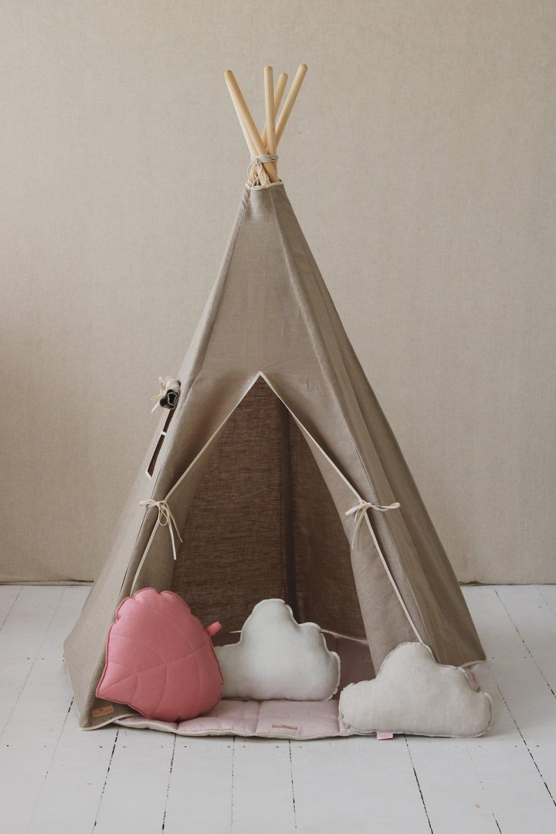 natural linen teepee tent 840963