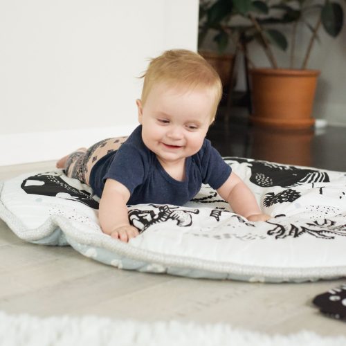 ocean activity tummy time playmat floor mat high contrast baby 2 1