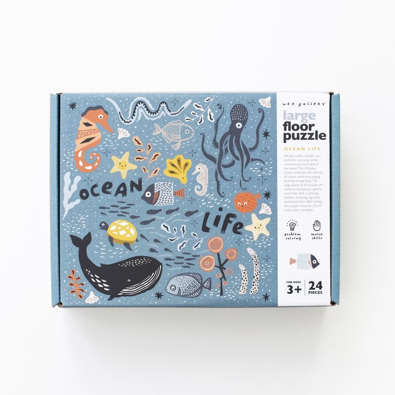 ocean life large 24 piece floor puzzle for kids 1