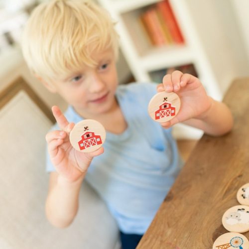 on the farm matching tiles by bannor toys 861297