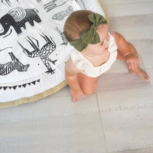 organic cotton playmat contrast tummy time safari 1